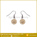 AAA CZ Stone Crystal Paved Hook Shamballa Earring Studs